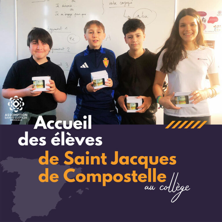 Accueil des élèves de Saint Jacques de Compostelle