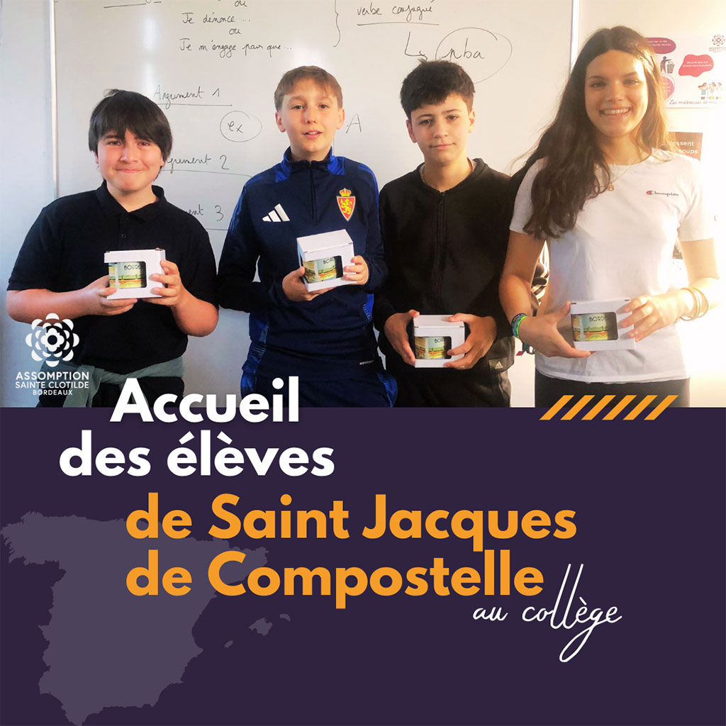 Accueil des élèves de Saint Jacques de Compostelle