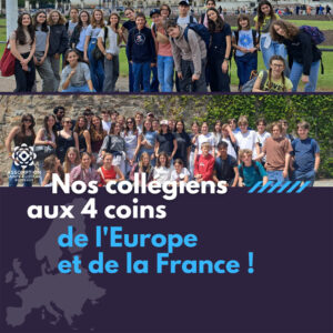 Les collégiens en voyage scolaire