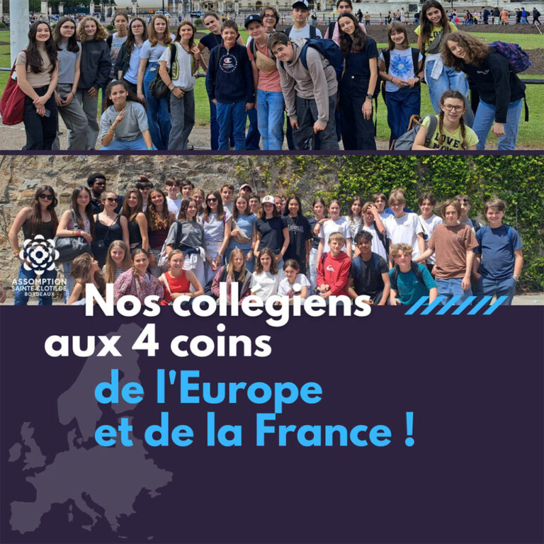 Les collégiens en voyage scolaire
