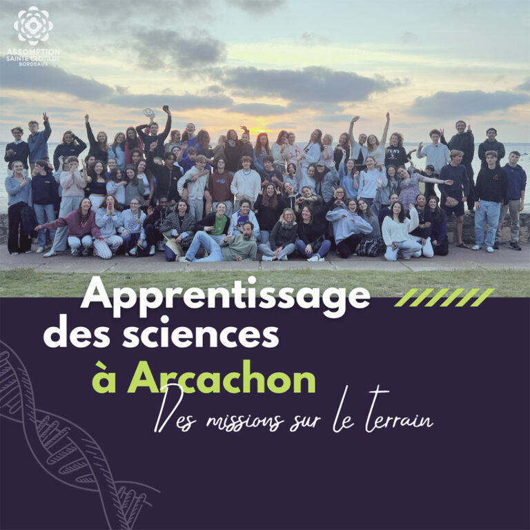 Les élèves du lycée en apprentissage des sciences à Arcachon