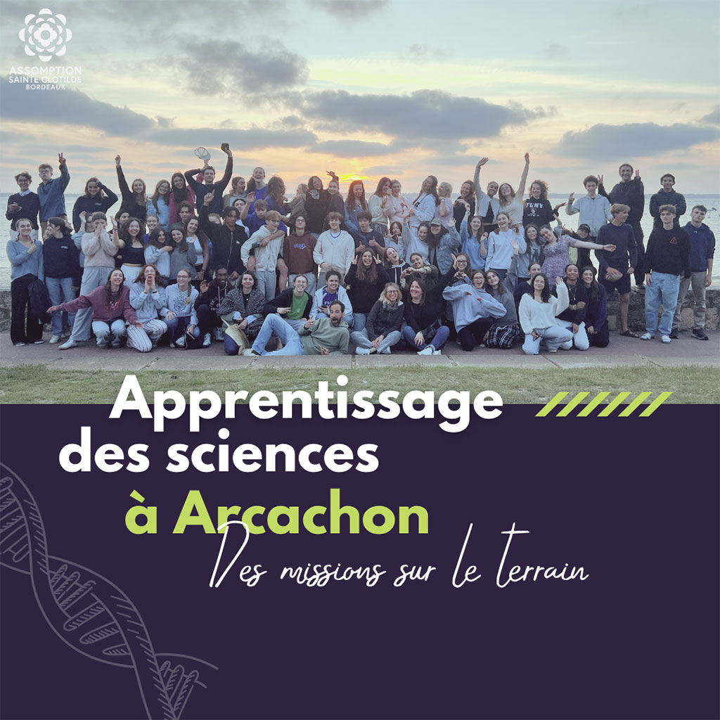 Les élèves du lycée en apprentissage des sciences à Arcachon