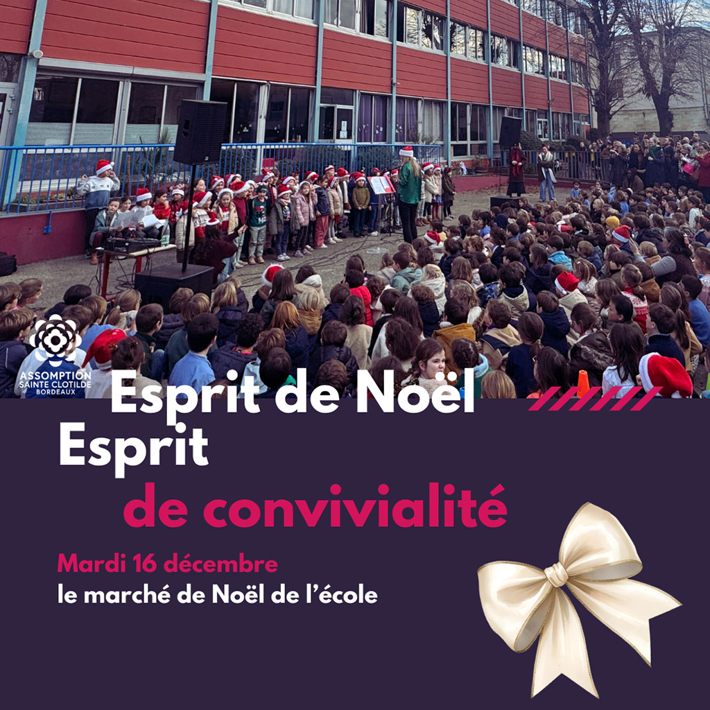 Marche de Noel à l'école avec la chorale