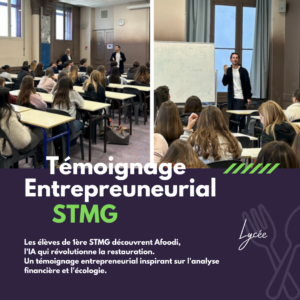 Rencontre IA et Entrepreneuriat : "Afoodi" s'invite en 1ère STMG