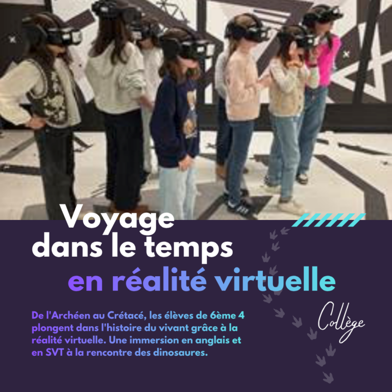Réalité Virtuelle au Collège : les 6èmes explorent les Mondes Perdus
